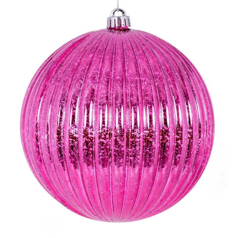 Ensemble de 4 boules de Noël Chistmas, Rose