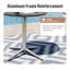 Table de bistro ronde ronde pour l'extérieur de 30 po avec plateau thermolaqué