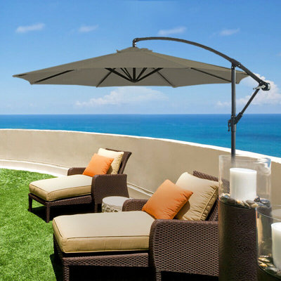 Pringle 3m Taupe Cantilever Banana Parasol