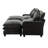 Grey 111" Sectional Upholstered With Two Removable , Double Cushion, Cup Holders, Ports And Storage Box Chenille 4 Pillows, Charging Hidden For Comfortable Living-260752464-260752467