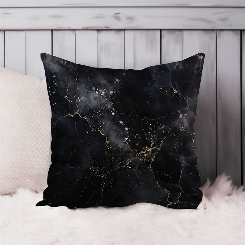 Abstract Black Marble Geode III Modern