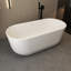 59" Freestanding Soaking Acrylic Bathtub