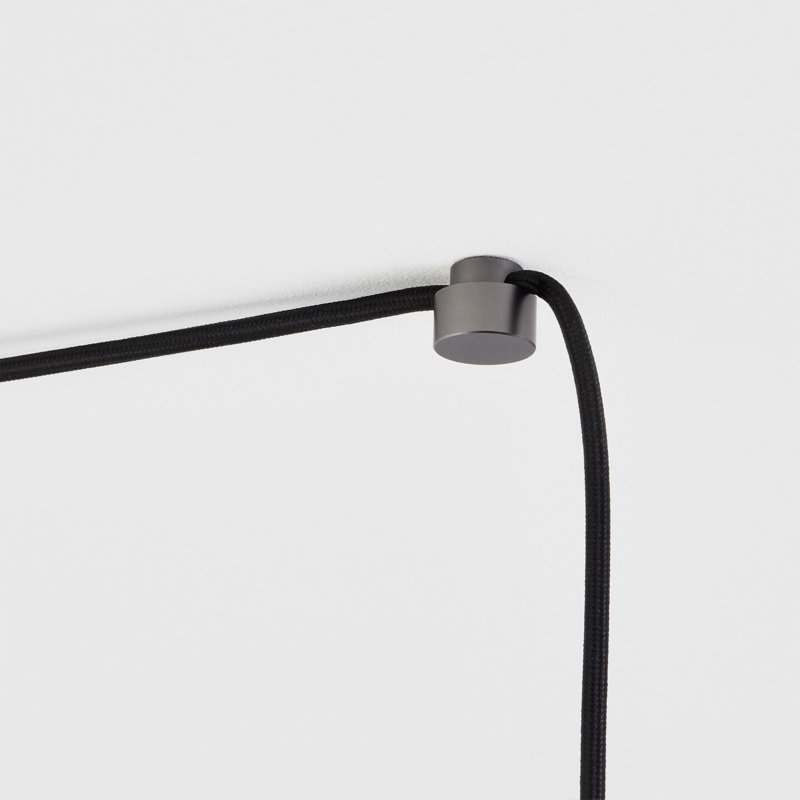 Luminaire suspendu en laiton, Noir, noir, noir, noir