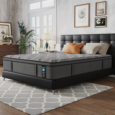 Jarrettsville 12" & 14" Firm and Comfortable Hybrid Mattress with Gel Memory Foam & Pressure Relief by Alwyn Home
