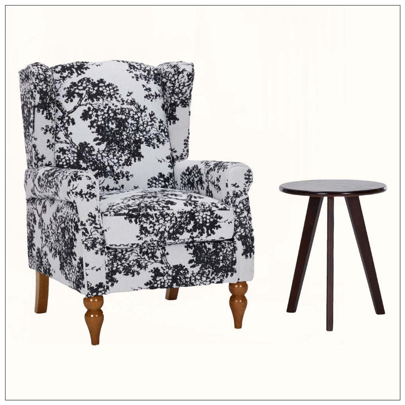 Ensemble de table basse et fauteuil, Antique White+Grey