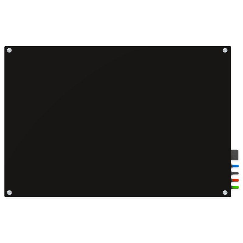 Large Blue Glass Magnetic Dry Erase Board 72" x 48"