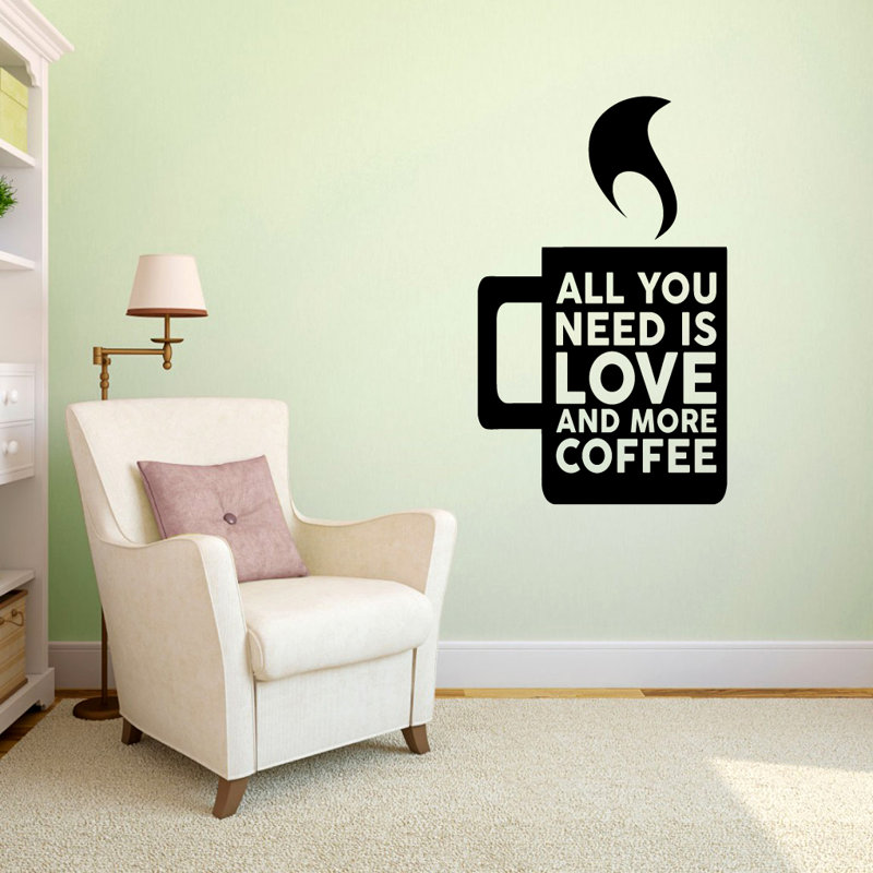 Adhésif décoratif «Love and More», Noir