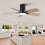 Ventilateurs de plafond à profil bas de 42 pouces avec lumière et télécommande, moteur à DEL à intensité variable et réversible, pour une utilisation à l'intérieur ou à l'extérieur de la chambre à coucher