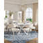Ensemble de salle à manger à piédestal, table de salle à manger ronde 42 po et chaise Teddy, pieds en métal.-339678901-351483473-351483472