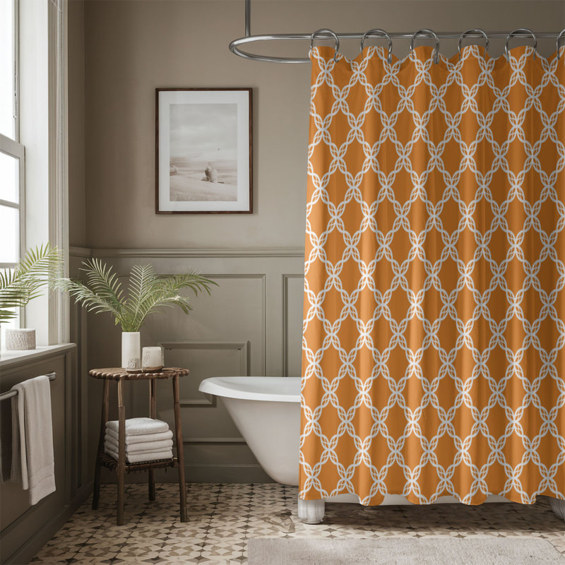 Rideau de douche standard 1 pièce Aristocratic Fright 0168, H 74 po x l 71 po