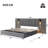 Platform Bed Frame With Wide Headboard, Reading Lamp And Usb Port-1780799511
