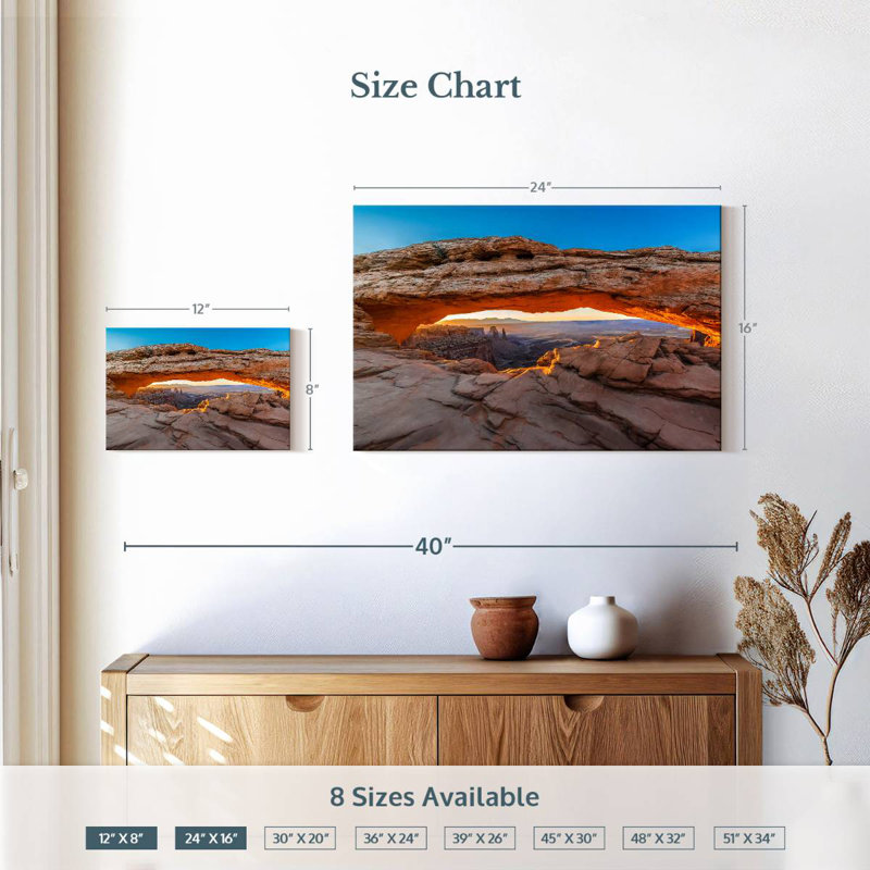 Alvord Mesa Arch Canyonlands, H 16 po x l 24 po