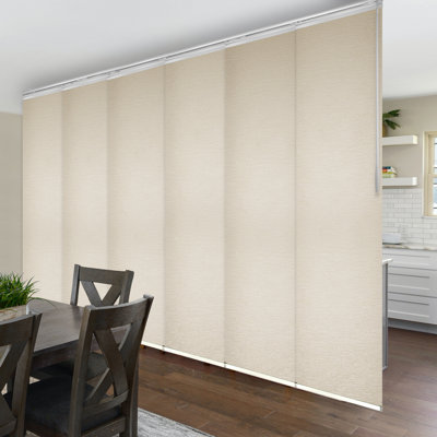 Nile 6-Panel Single Rail Blackout Panel Track Extendable 70"-130"W x 94"H, Panel width 23.5"