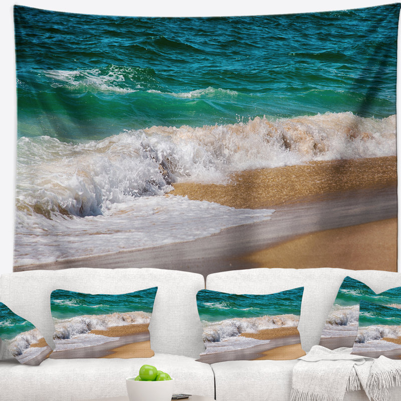Tapisserie summertime de mer atlantique typique, H 32 po x l 39 po