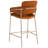 Yara Beige Velvet Counter Stool-75000049