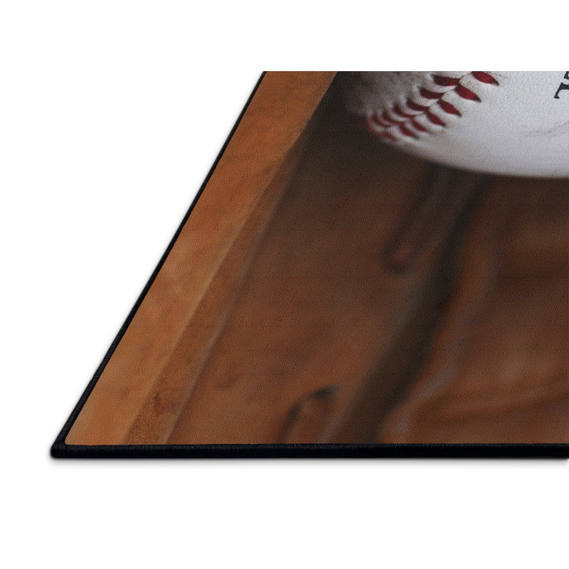 Tapis blanc / rouge / brun, Rectangle 5 pi x 7 pi