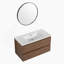 Meuble-lavabo mural 36 po avec lavabo en céramique 36 po, 2 tiroirs à fermeture en douceur, ensemble KD-141854845-141854819