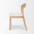 Sunfield Oak Wood w/ Cream Fabric Open Back Dining Chair