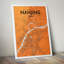 Nanjing City Map 1 Piece Wall Art-648440390