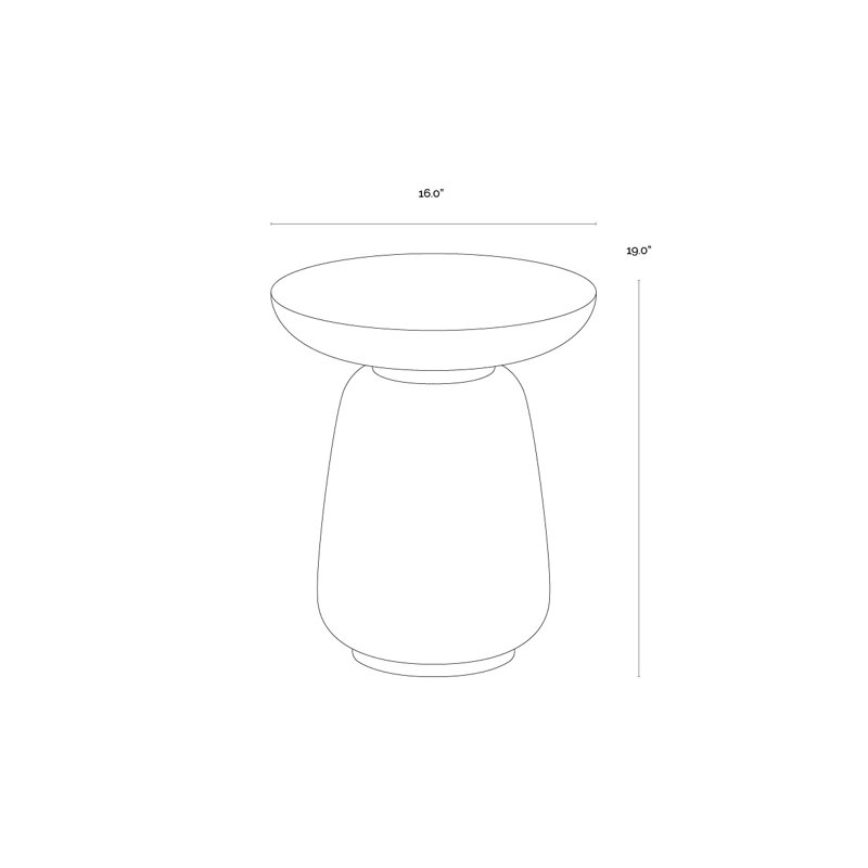 Kiri Outdoor Round Side Table