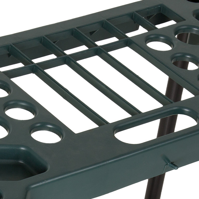 Stalwart Garden Tool Organizer - Utility Rack Holds up to 30 Yard Tools to Maximize Floor Space