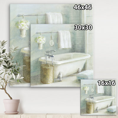 " Pastel Bath I " Painting Print