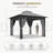 10 Ft. W x 10 Ft. D Soft Top Steel Patio Gazebo with 2-Tier Canopy and Zippered Mesh Netting for Outdoor, Patio, Garden, and Backyard Activities-113390022