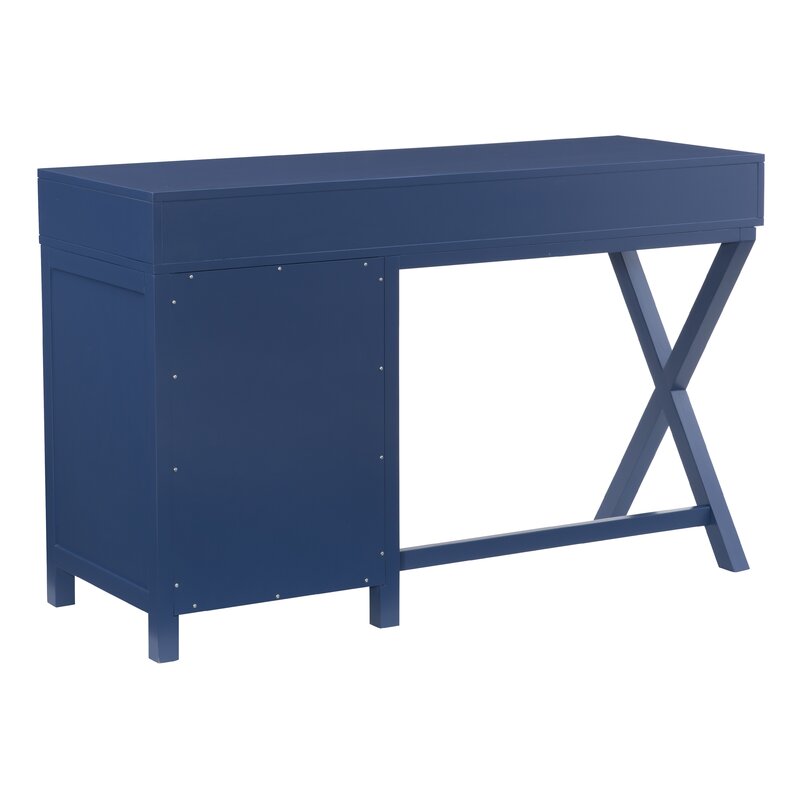 Beachcrest Home Makan Modern Writing Desk with Drawers & Reviews | Wayfair