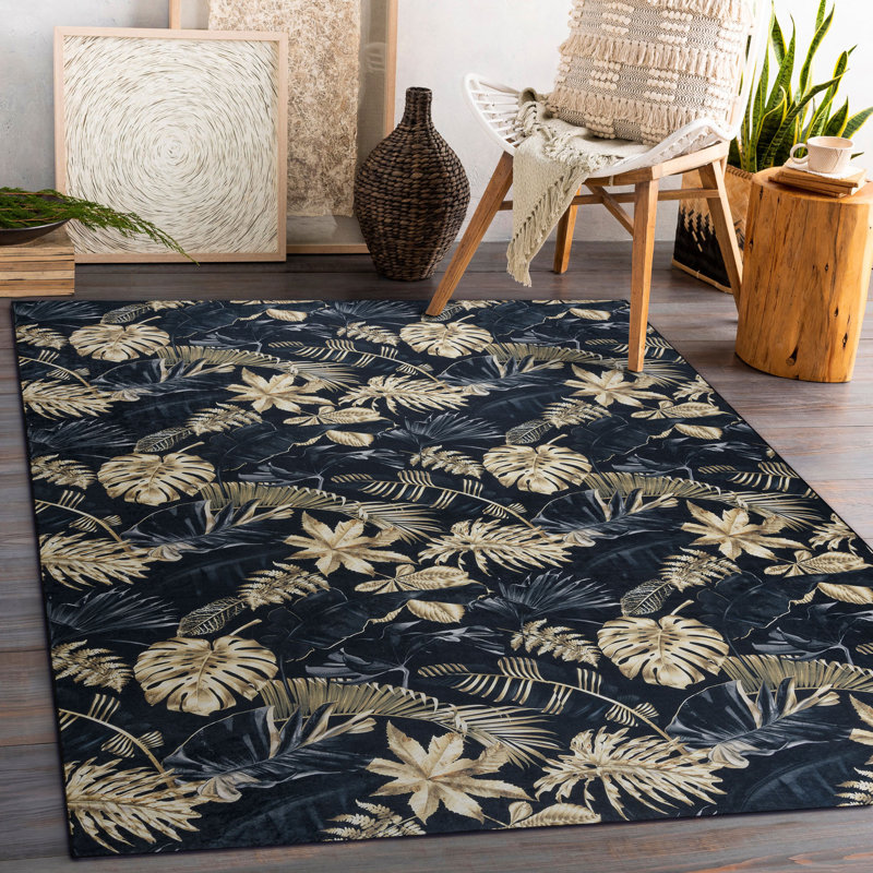 Biola Flowers Area Rug, Runner 80 x 150cm