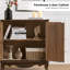Armoire d'appoint en bois massif à 2 portes avec assemblage simple Arshawn-280617397