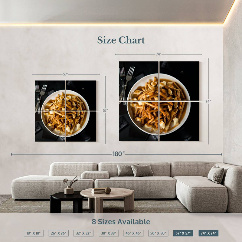 Yarlin Poutine Plate, 57" H x 57" W