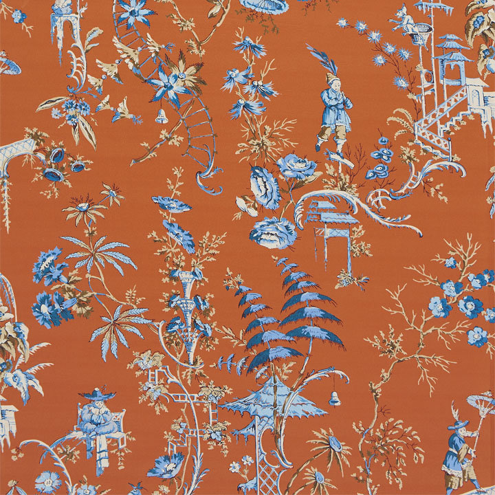 Oriana Nanjing 100% Cotton Fabric, Mandarin