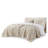 Catalina Botanical Linen Jacquard 100% Cotton Gauze 3-Piece Full/Queen Quilt Set-128759839-128759837