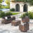 5-Person Outdoor Patio Conversation Set With Storage Coffee Table – Galvanized Steel Frame, PE Rattan, 4" Quick-Dry Cushions-1498741180