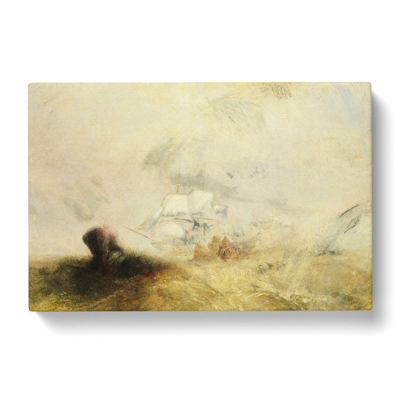 The Whale Ship by Joseph Mallord William Turner - Wrapped Canvas, 50cm H x 76cm W x 3cm D