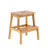 Acacia Wood Two Steps Stool Small  Rectangle