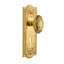 Victorian Interior Mortise Door Knob with Meadows Long Plate-1960513544