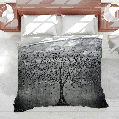 Silver Tree Bedding Nature Duvet Cover Industrial