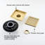 Drain de plancher de douche carré 6 po-122460795