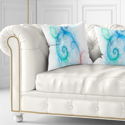 Magnifique motif fractal - coussin abstrait imprimé