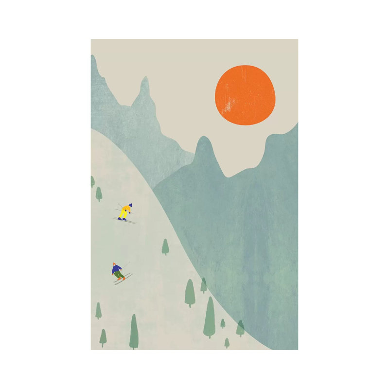 Ski Set II by Flatowl - Wrapped Canvas Print, Wrapped Canvas, 101.6 cm H x 66.04 cm W x 1.91 cm D