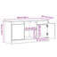 TV Cabinet 100 X 34 X 50 Cm Engineered Wood-131987241