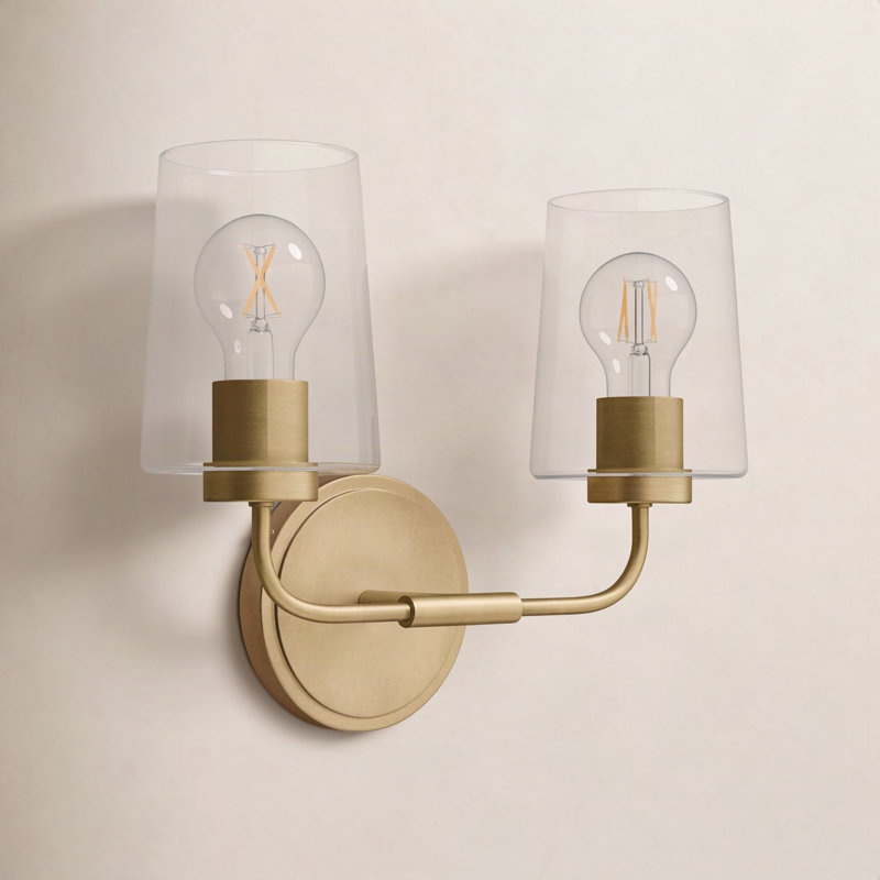 Viva 2 - Light Dimmable Vanity Light, Heritage Brass