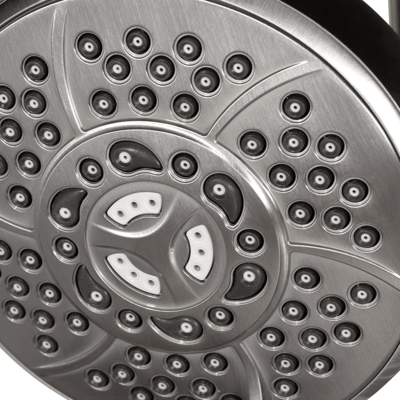 Système de douche AquaBar 5,5 po avec barre coulissante intégrée et douchette multifonction , Nickel brossé