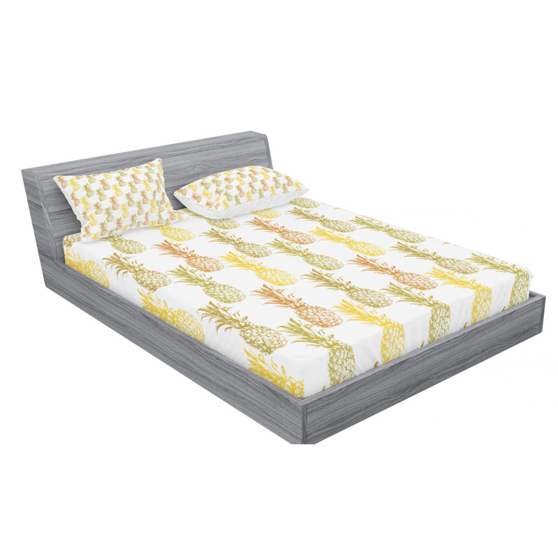 Microfiber Sheet Set, Queen Sheet Set with Fitted Sheet