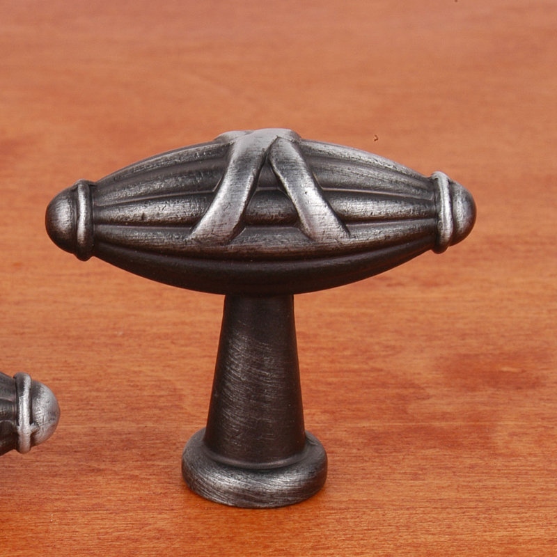CK Series 1 11/16" Length Bar Knob, Small, Distressed Nickel