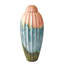Fluted Jar w/Lid-Watercolor