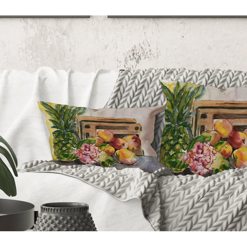 Coussin Rectangle, Vintage Fruits V - Farmhouse