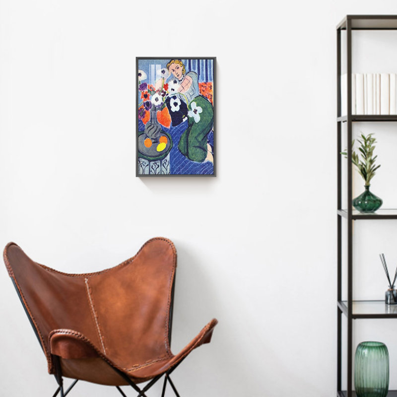 «Matisse» par Henri Matisse, reproduction d'art sur toile encadrée, Noir, noir, noir, noir, H 16 po x l 12 po x P 1 po