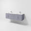 Ensemble de meuble-lavabo double mural 60 "Geneva-87285961-112899376